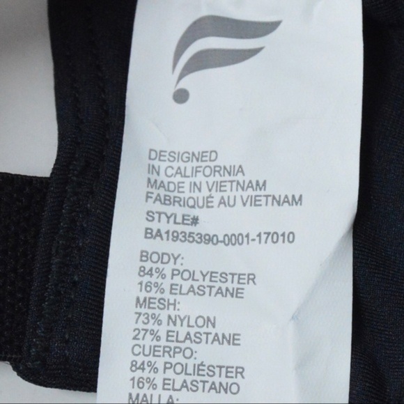 NWT Fabletics All Day Every Day Bra, Size XXS - Black - Picture 5 of 10